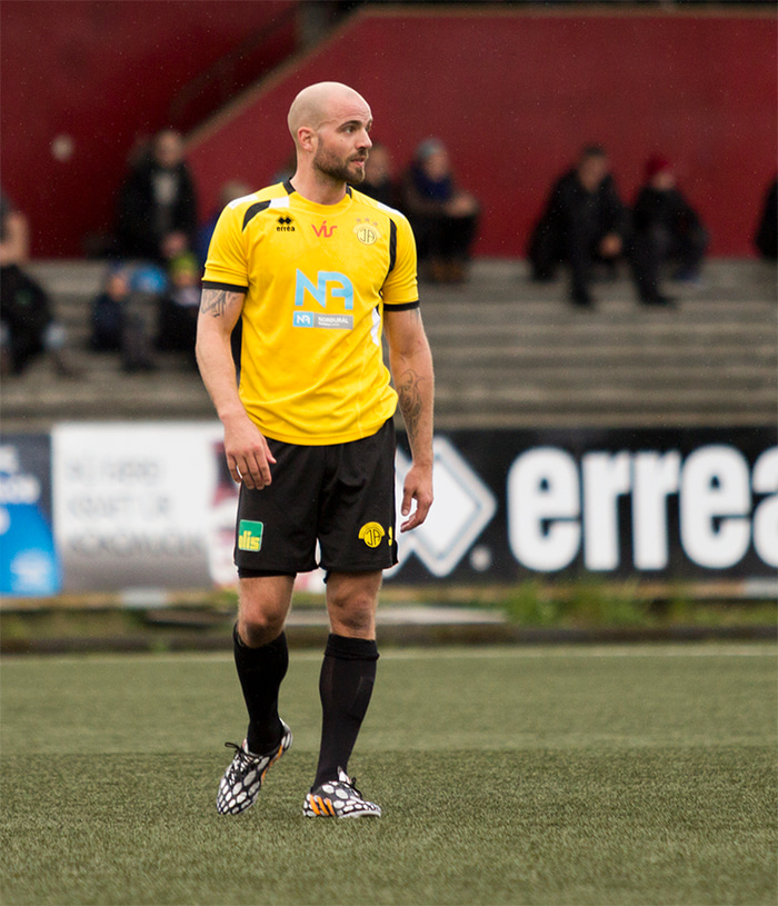 Garðar Gunnlaugsson skoraði sigurmark ÍA gegn Leikni.
