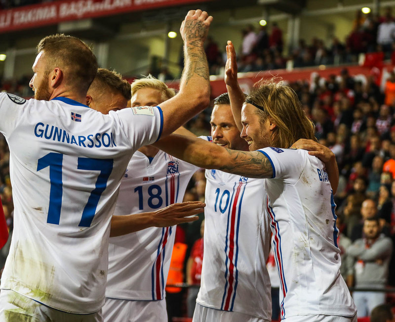 Myndaveisla frá frábærum sigri Íslands í Tyrklandi
