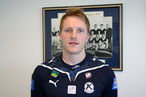 Hilmar Geir skoraði tvö mörk í dag.