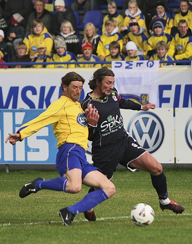 Mathias Jack (til vinstri) er orðaður við þjálfarastöðuna hjá Grindavík.