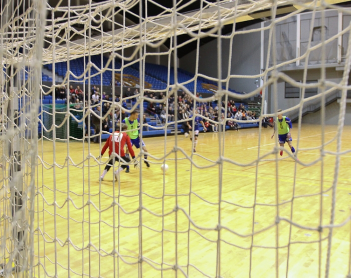 Futsal leikur í Laugardalshöll.