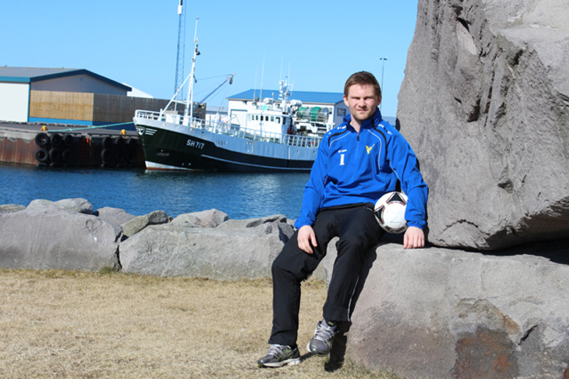 Einar Hjörleifsson, markvörður Ólsara.