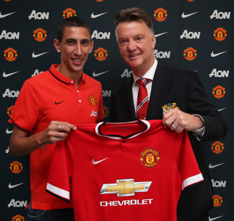 Di Maria og Van Gaal.