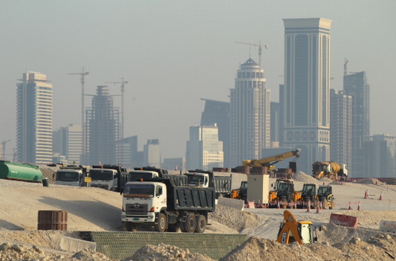 Framkvæmdir í Doha.