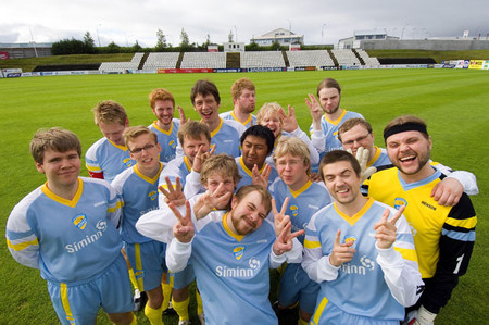 Íslensku Nördarnir sem eru í aðalhlutverki í nýju þáttunum.