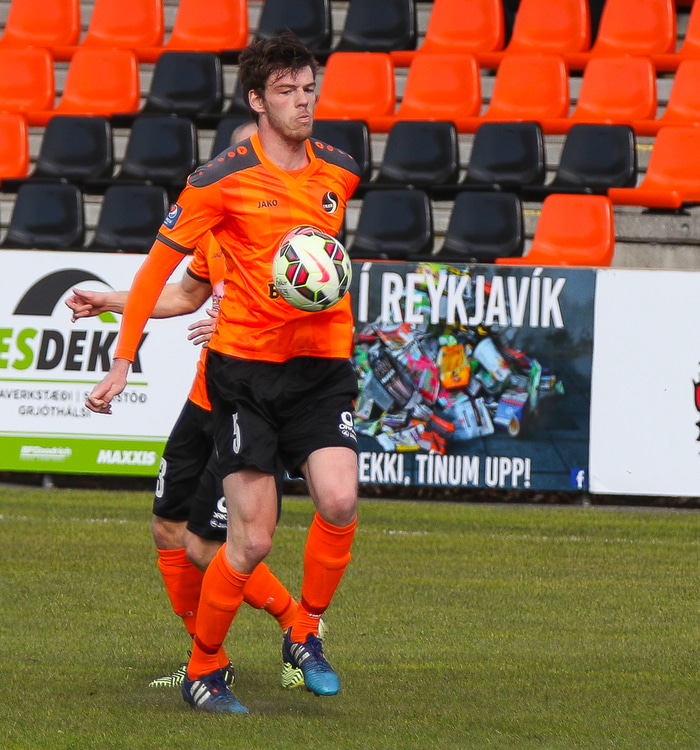 Ásgeir Eyþórsson var öflugur í vörn Fylkis.