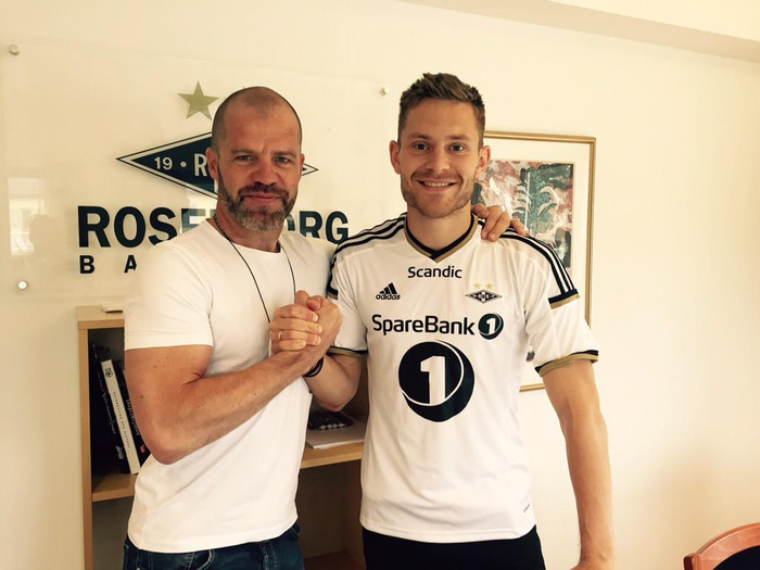 Matthías í búningi Rosenborgar.