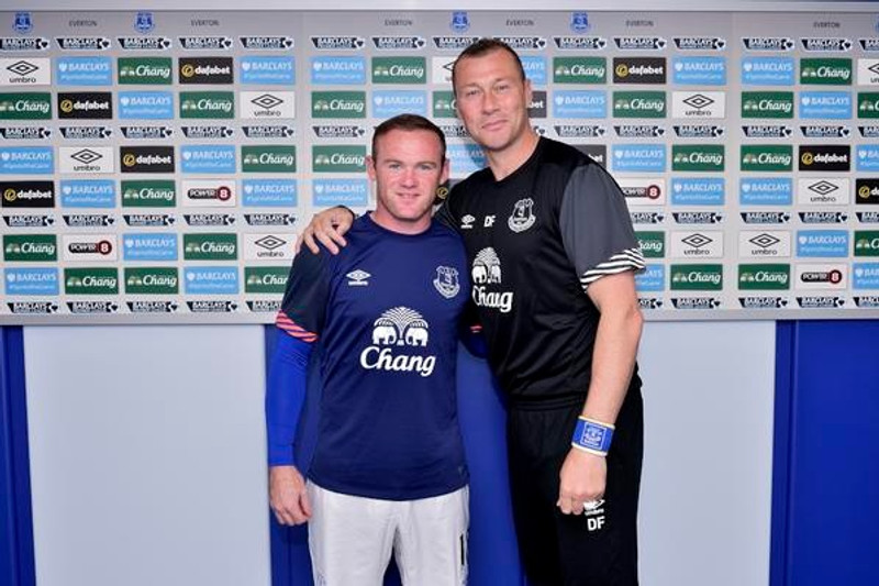 Duncan Ferguson ásamt Wayne Rooney