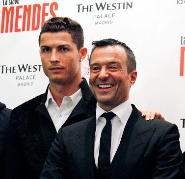 Jorge Mendes og Cristiano Ronaldo