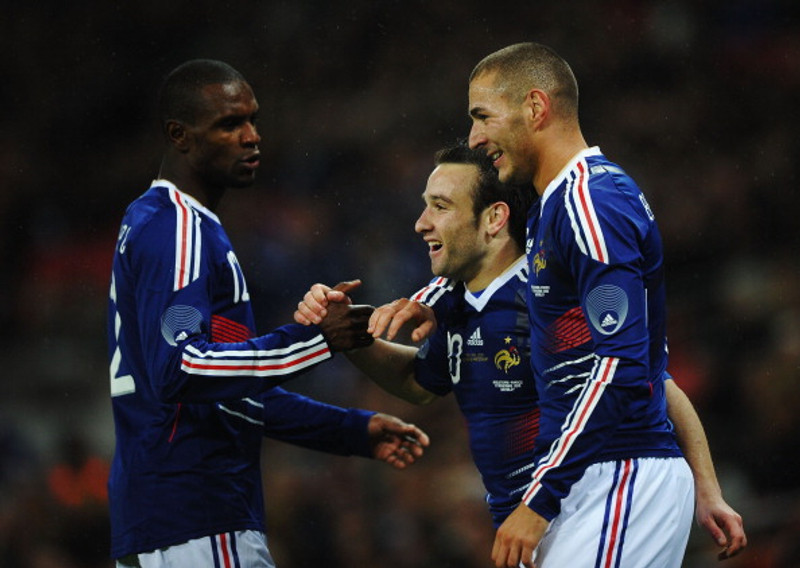 Mathieu Valbuena og Karim Benzema