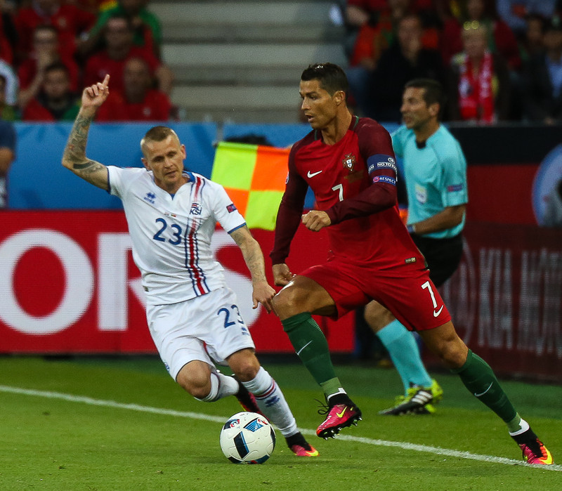 Ronaldo tók ekki í íslenskar hendur - Heimi er sama