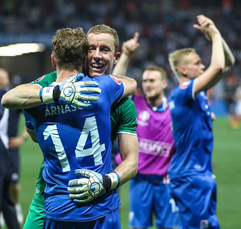 Eftir að sigurinn í Nice var í höfn.