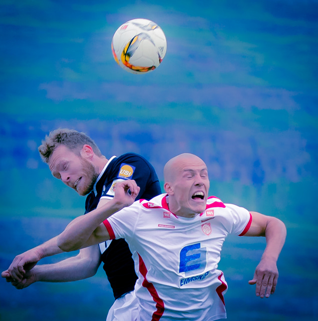 Jóhann Helgi í baráttunni