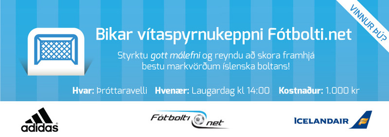 Vítaskytta Íslands á morgun - Taktu þátt