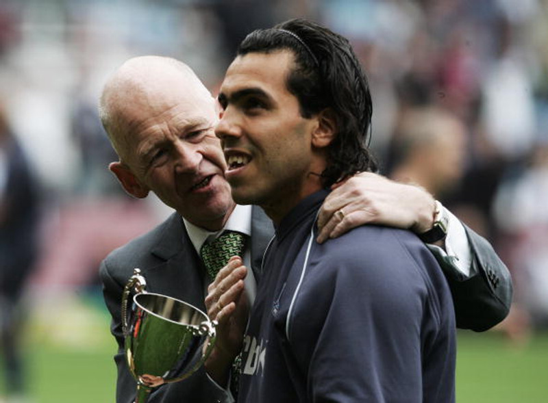 Eggert Magnússon og Carlos Tevez