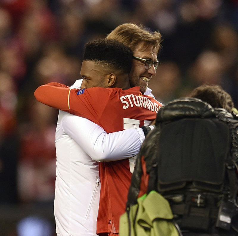 Daniel Sturridge og Jürgen Klopp