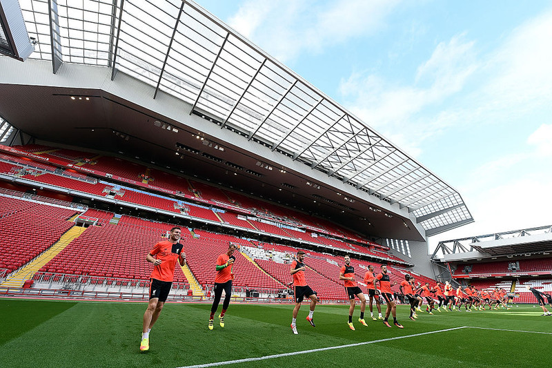 Frá Anfield, heimavelli Liverpool.