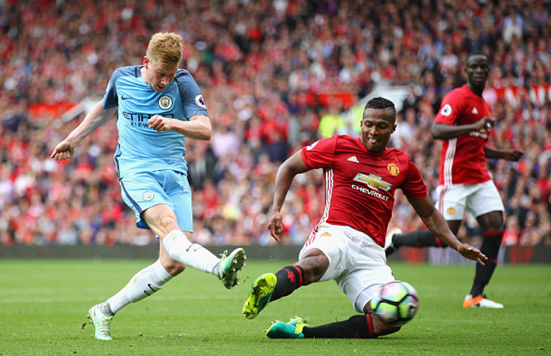 Kevin de Bruyne (Man City) - Skoraði fyrra markið og átti stóran þátt í því síðara gegn Manchester United.