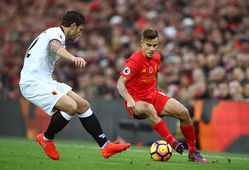 Philippe Coutinho (Liverpool) - Skoraði og lagði upp í sigrinum á Watford.