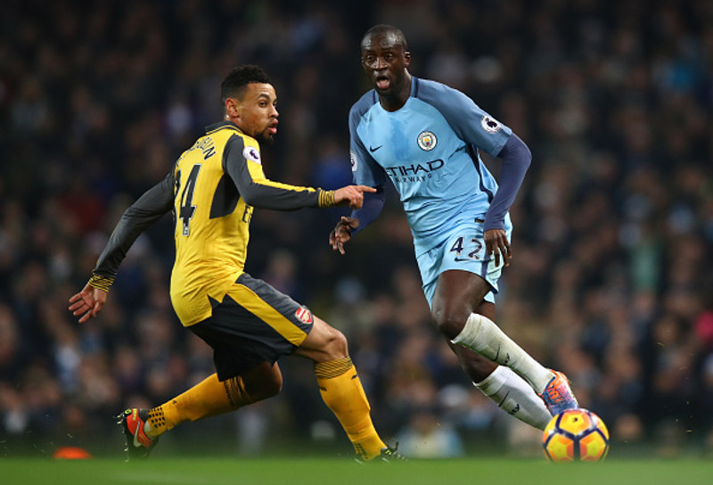 Yaya Toure (Man City) - Átti flestar sendingar allra í leik Man City og Arsenal eða 98 talsins.