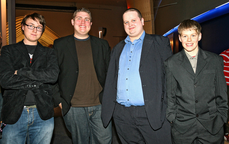 Ritstjórn Fótbolta.net árið 2004. Elvar Geir, Hjalti Þór, Hafliði og Magnús Már.