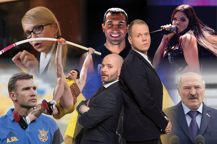 Benedikt Bóas Hinriksson og Stefán Árni Pálsson eru hressir og kátir í Úkraínu.