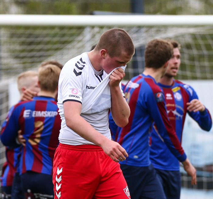 Unnar Ari skoraði sigurmark Leiknis í sigri á Selfossi.