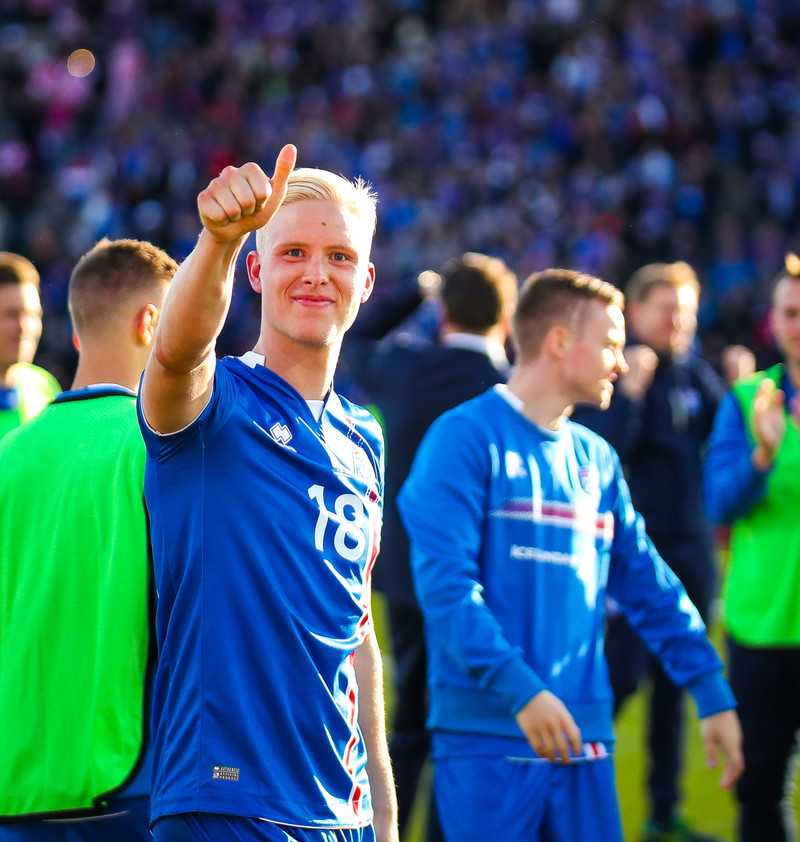 Hörður Björgvin hefur reynst landsliðinu drjúgur.