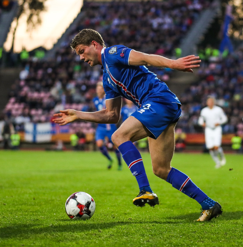 Björn Bergmann í leiknum.