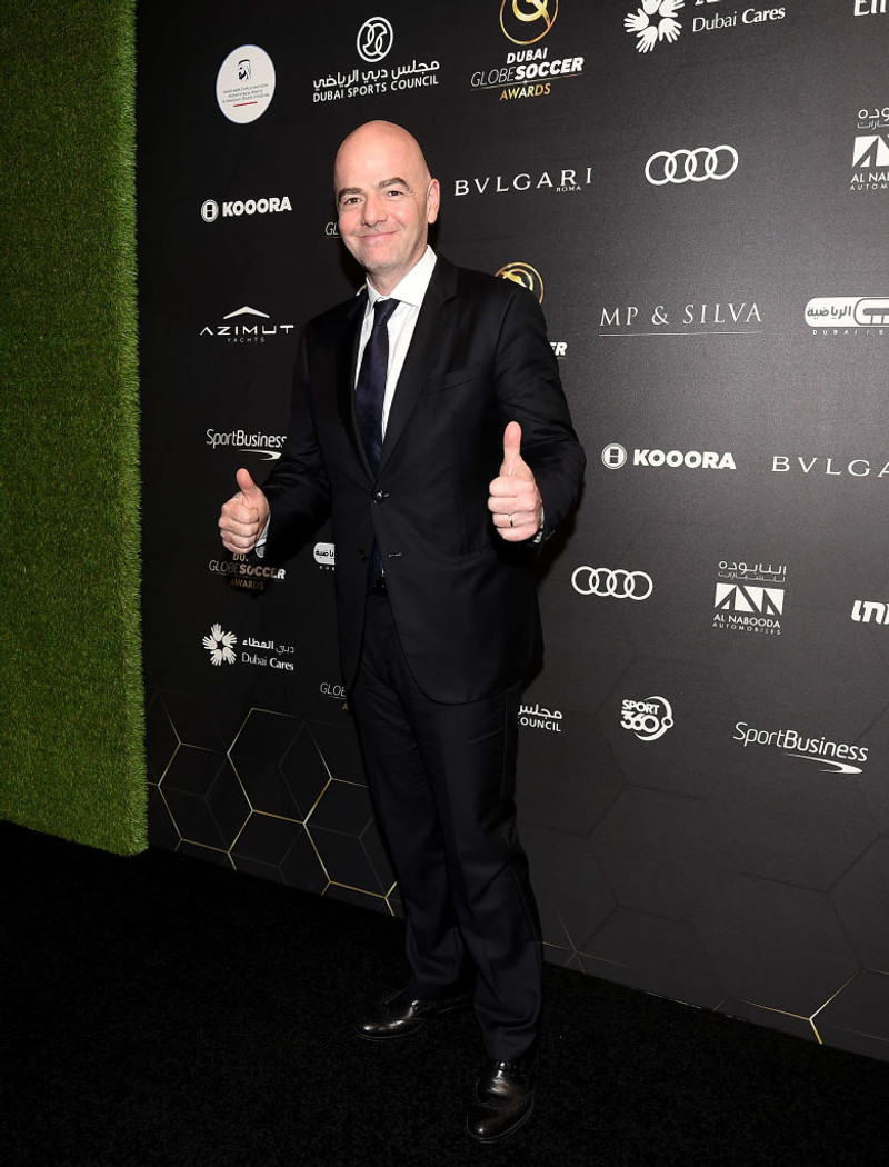 Gianni Infantino var með öfluga ræðu