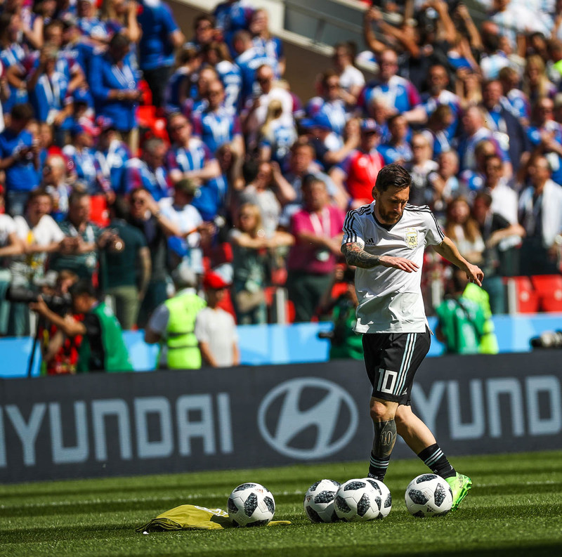 Messi fékk ekki úr miklu að moða.