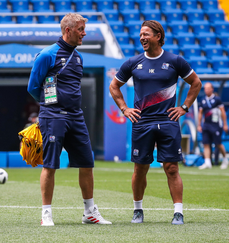 Heimir og Helgi Kolviðsson.
