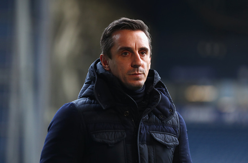Gary Neville var þjálfari Valencia í fjóra mánuði.
