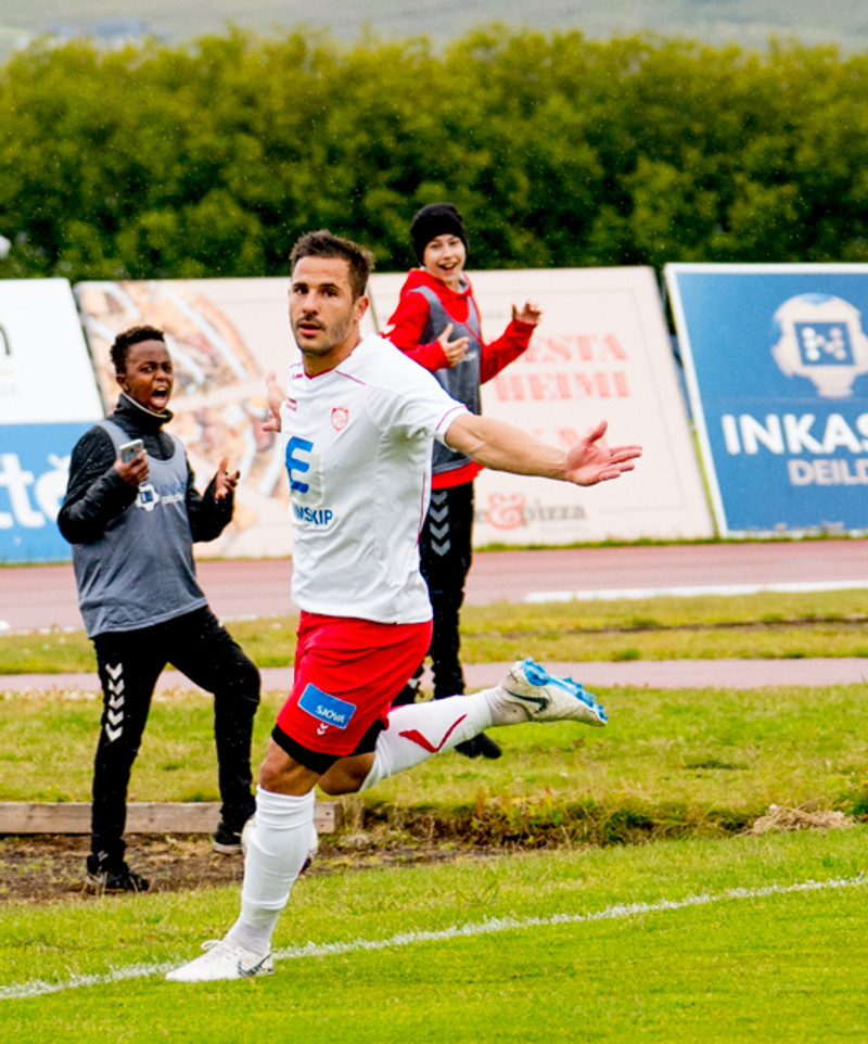 Alvaro Montejo skoraði tvennu í sigri Þórs.