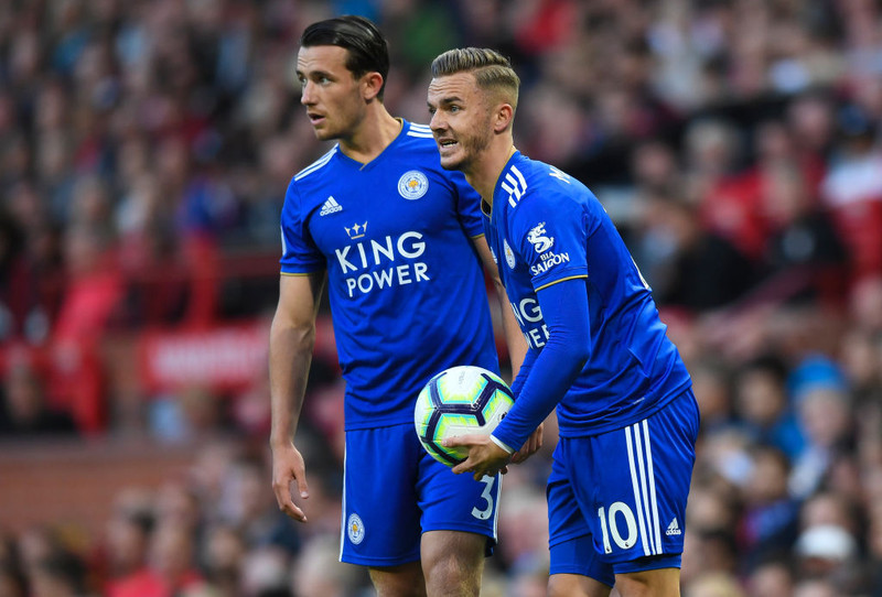 Tveir eftirsóttir, Ben Chilwell og James Maddison.