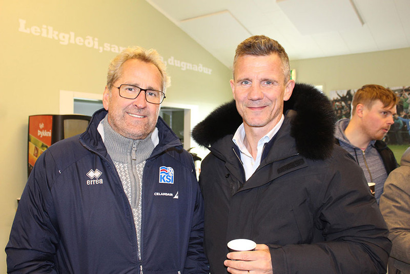 Erik Hamren og Guðni Bergsson.