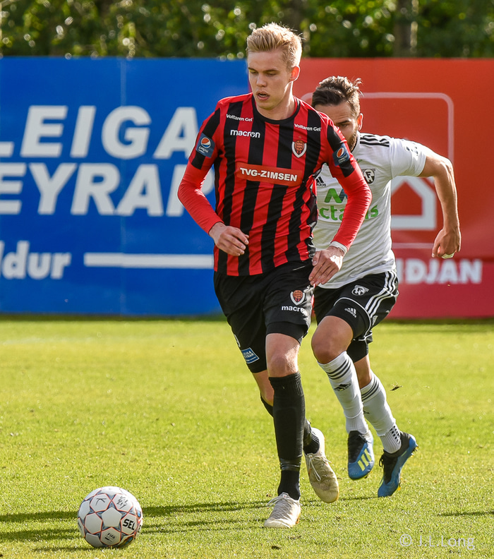 Erlingur skoraði sigurmark Víkinga.