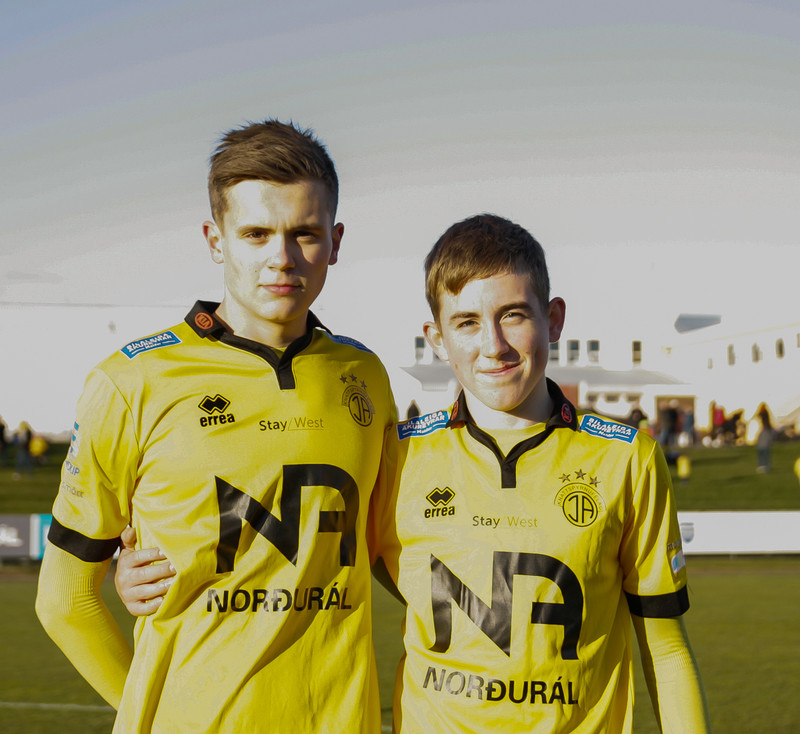 Oliver og Ísak Bergmann Jóhannesson, sem er einnig hjá Norrköping.