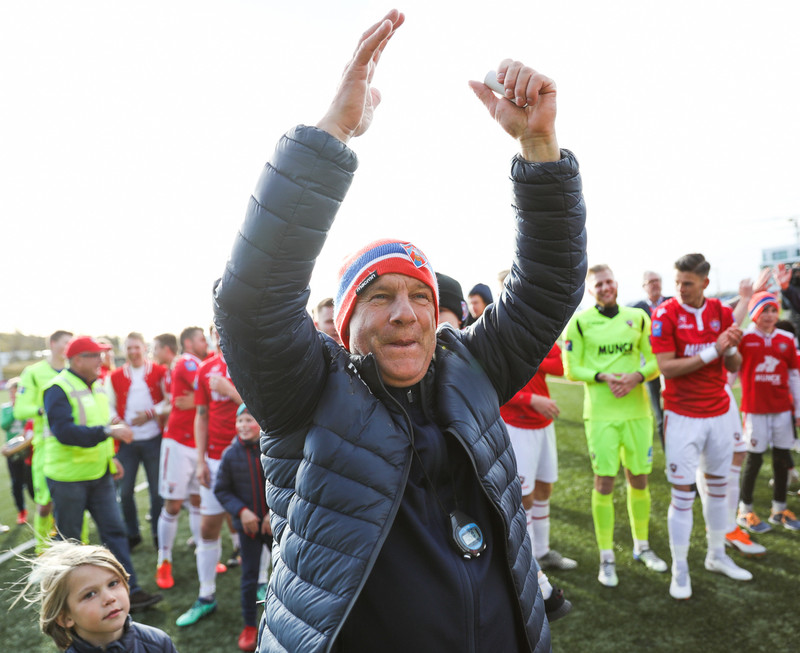 Íslandsmeistaratitlinum 2018 fagnað.