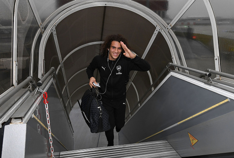 Guendouzi snýr aftur í leikmannahóp Arsenal. Hann var ekki í hóp um síðustu helgi eftir rifrildi við Mikel Arteta, stjóra Arsenal.