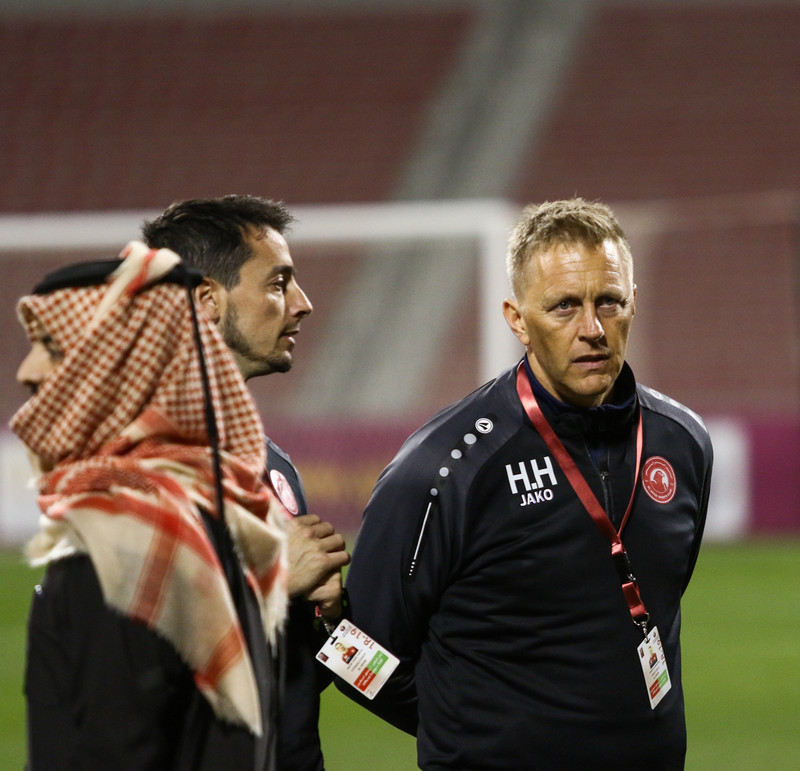 Heimir Hallgrímsson þjálfaði Al Arabi í Katar.