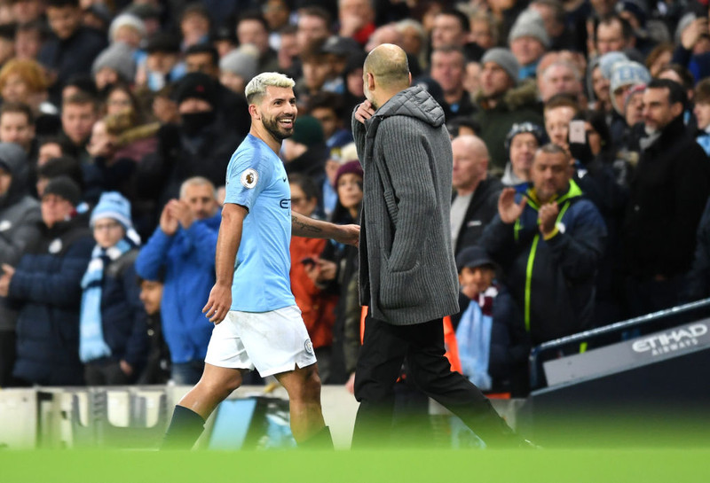 Myndband: Hvöss orðaskipti Agüero og Guardiola