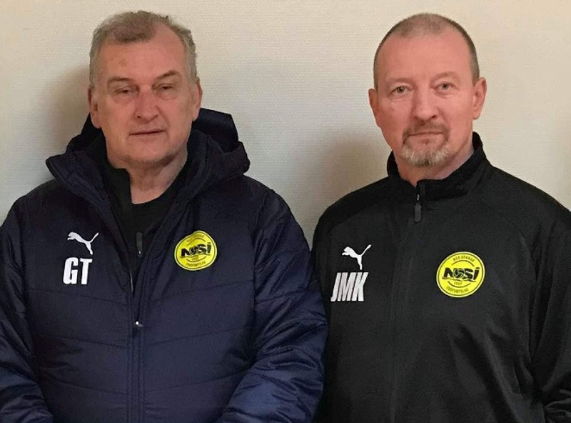 Guðjón var með Jens Martin Knudsen sér til aðstoðar hjá NSÍ.