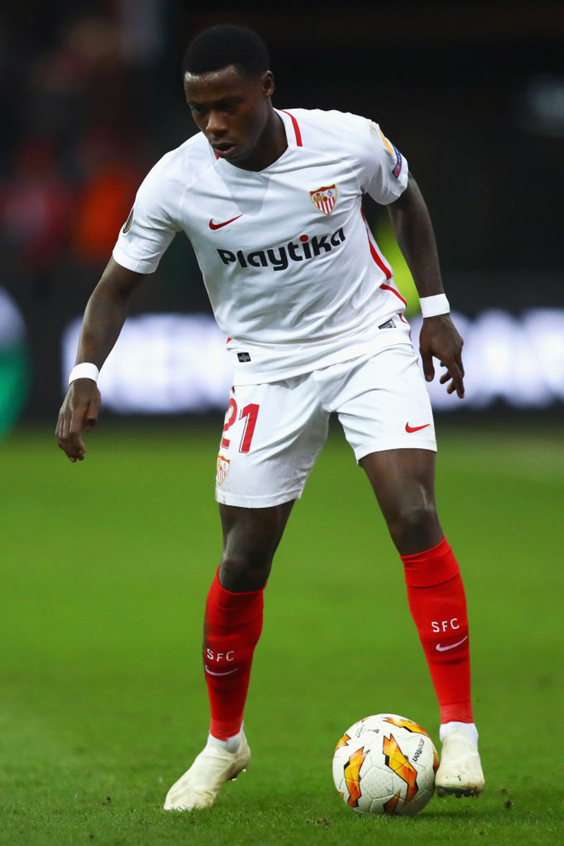 Promes skoraði tvö mörk fyrir Sevilla