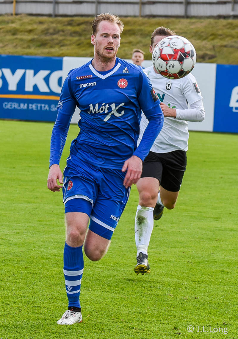 Björn Berg skoraði eitt og var nálægt því að setja annað.