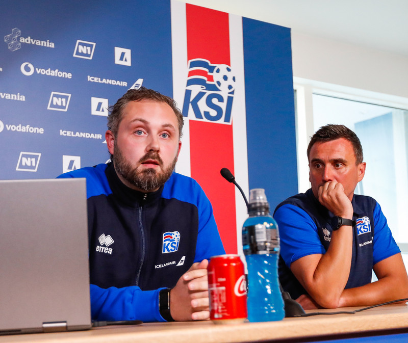 Davíð tók við U21 landsliðinu af Arnari Þór Viðarssyni.