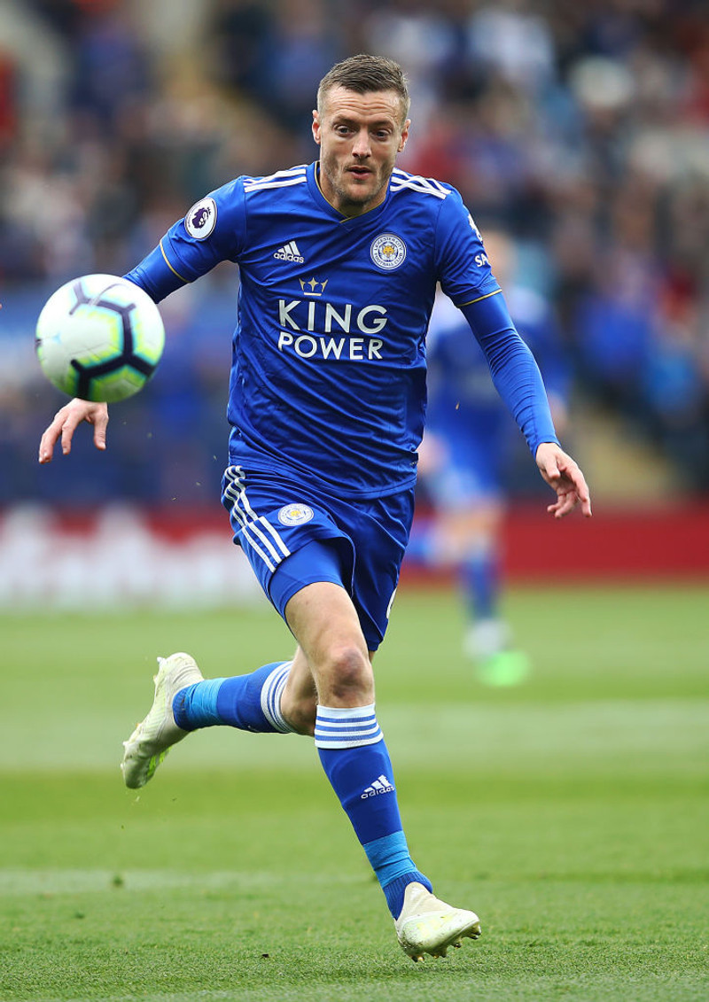 Jamie Vardy skoraði 18 mörk.