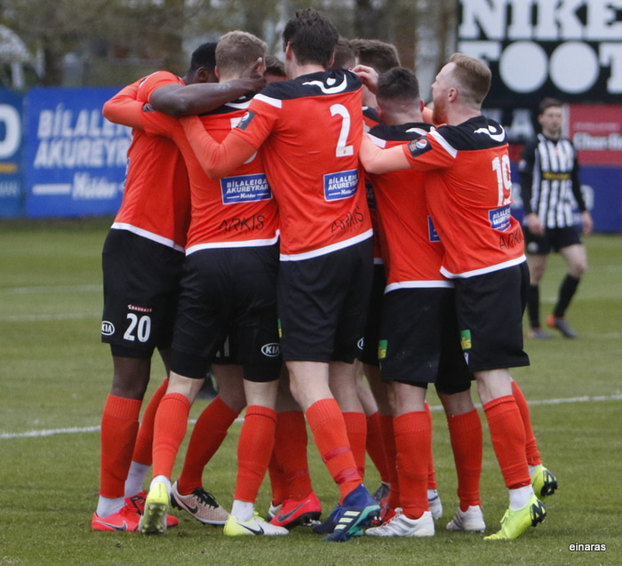 Fylkismenn unnu toppliðið.