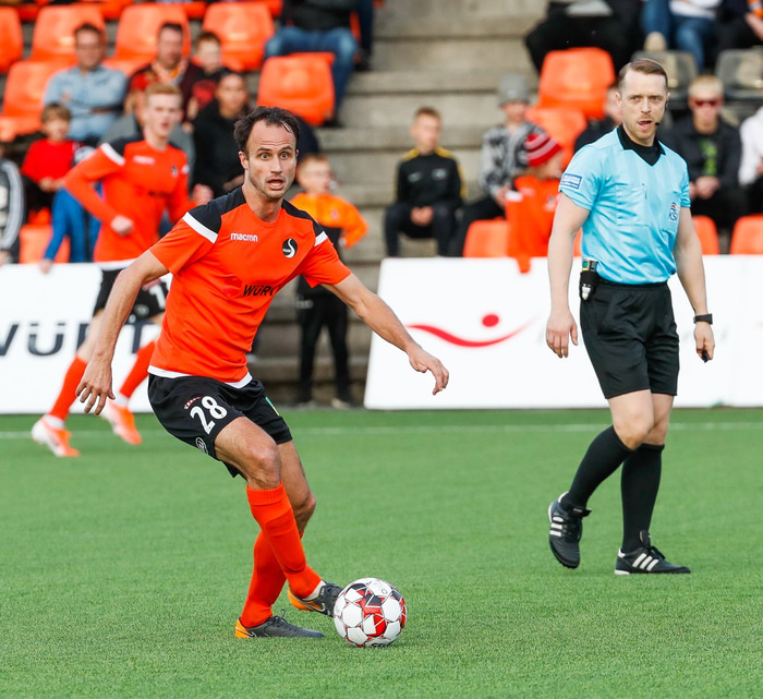 Helgi Valur skoraði annað mark Fylkis.