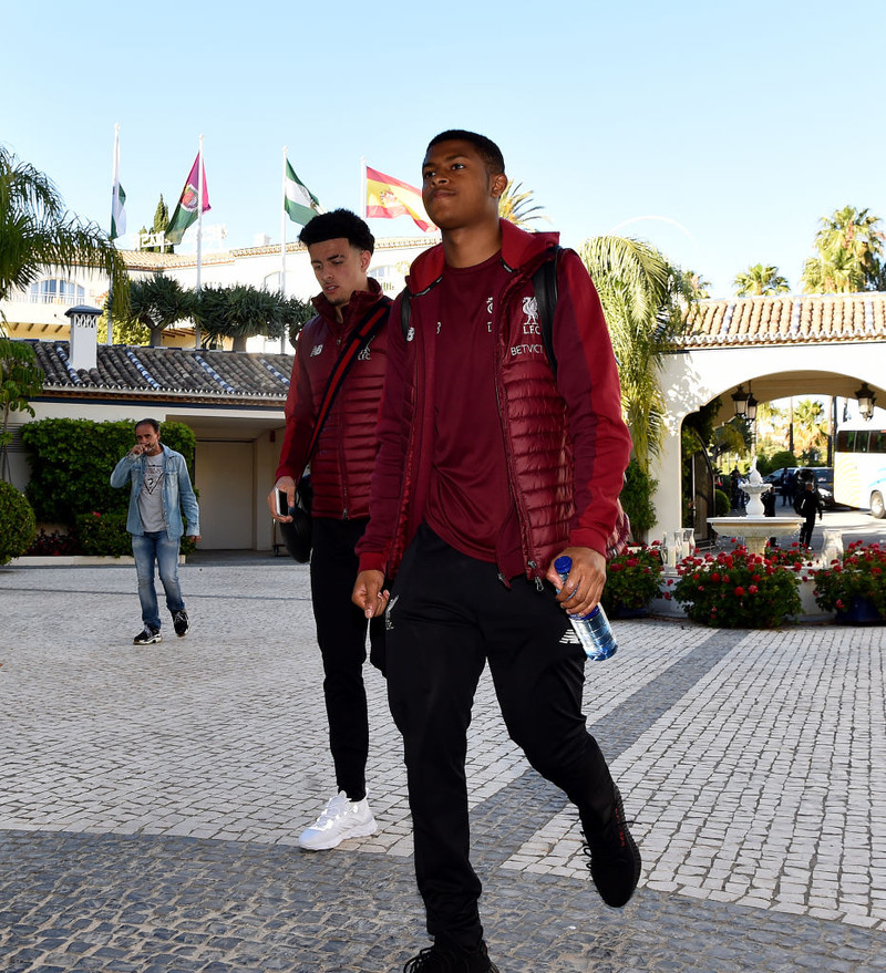 Curtis Jones og Rhian Brewster.